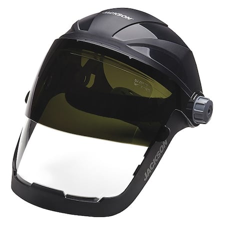 Face Shield, Clear Visor, Polycarbonate, Ratchet Suspension, Anti-Fog Lens MPN:14233