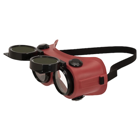 Welding Safety Glasses, Lift Front, Shade 5.0 IR, Uncoated, Indirect Vented, 15991 MPN:15994
