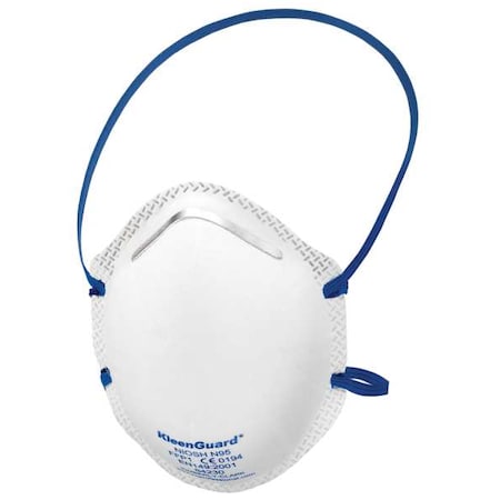 Particulate Respirator, R10 N95, Cone-Shape, Dual Headstrap, Soft Foam Nose Pad, Nose Clip, M, PK 20 MPN:64230