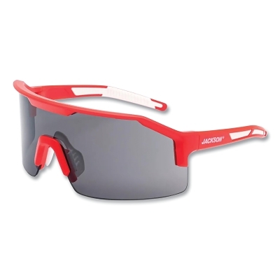Safety Glasses - Red Frame - Smoke Anti-Fog Lens MPN:60005