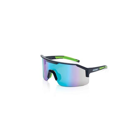 Safety Glasses - Black Frame - Green Mirror Lens MPN:60006