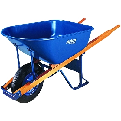 Wheelbarrow 6 Cu Ft Steel Flat Free Wheel MPN:M6FFBB