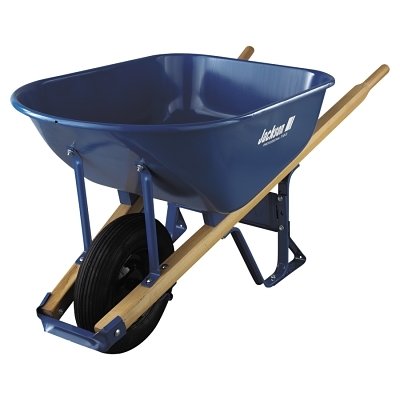 6CU.FT. Steel Tray Contractor Wheelbarrow MPN:M6T22BB