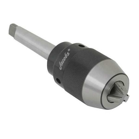 Drill Chuck, Keyless, Steel, 0.512 In, 4MT MPN:31410