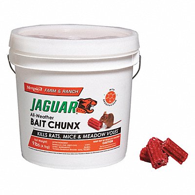 Rodenticide Red Chunks 9 lb Pail MPN:31410