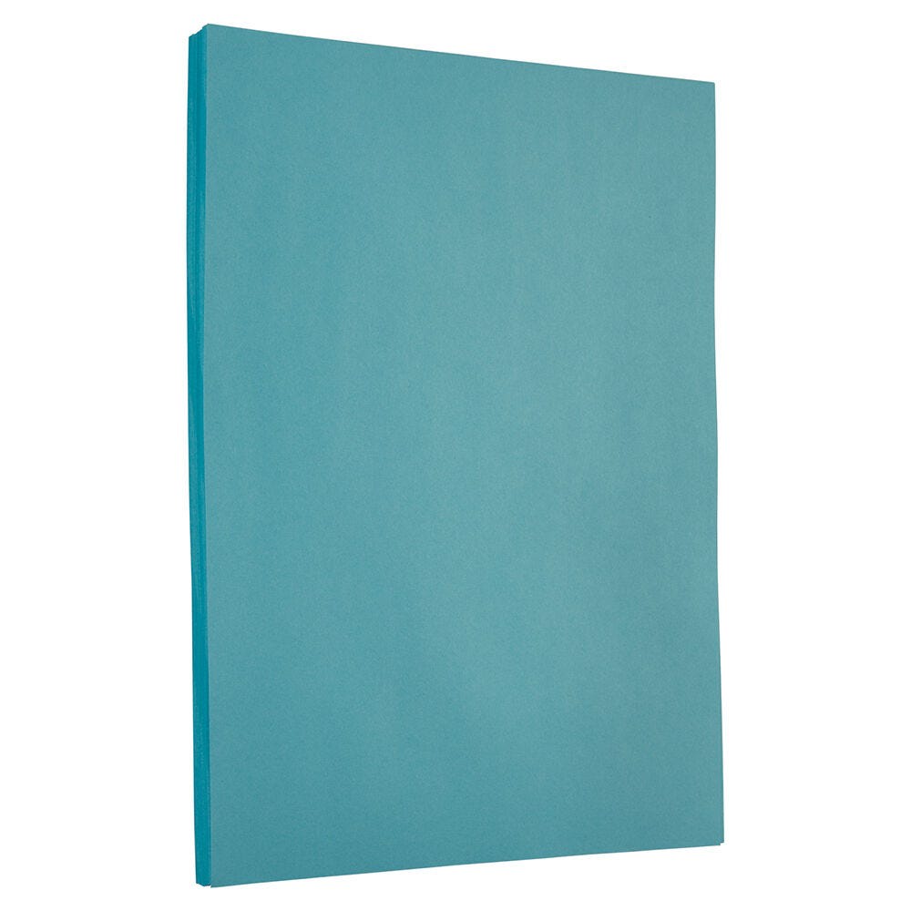 JAM Paper Card Stock, Pool Blue, Letter (8.5in x 11in), 100 Lb, Pack Of 100 MPN:101899G