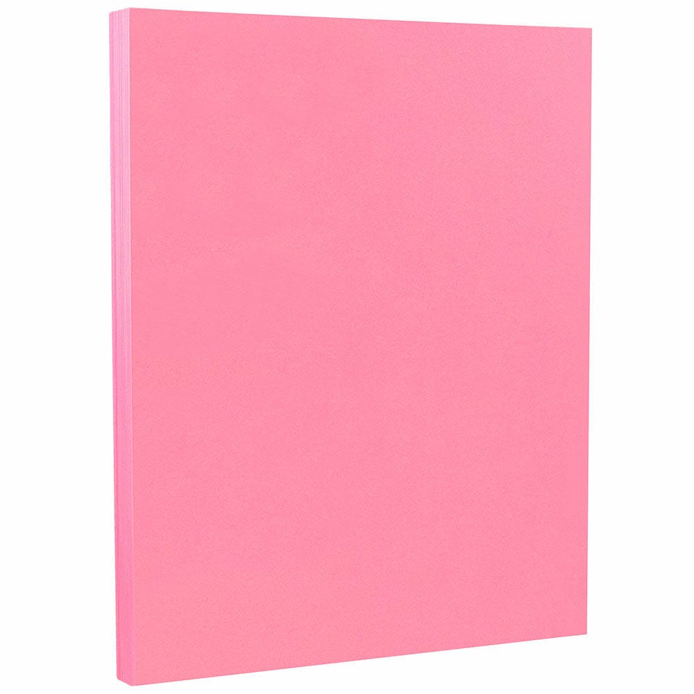 JAM Paper Card Stock, Ultra Pink, Letter (8.5in x 11in), 65 Lb, Pack Of 100 MPN:103614G