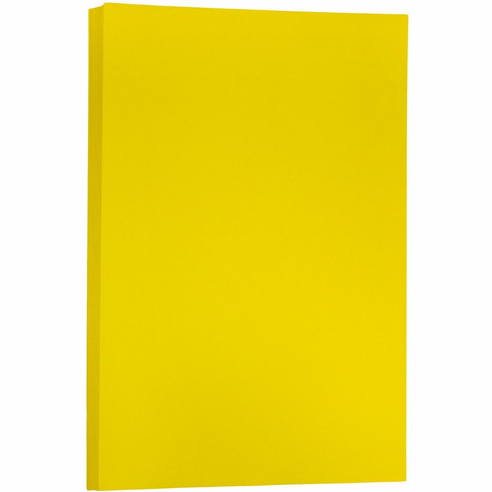 JAM Paper Card Stock, Yellow, Ledger (11in x 17in), 65 Lb, Pack Of 250 MPN:16728490B