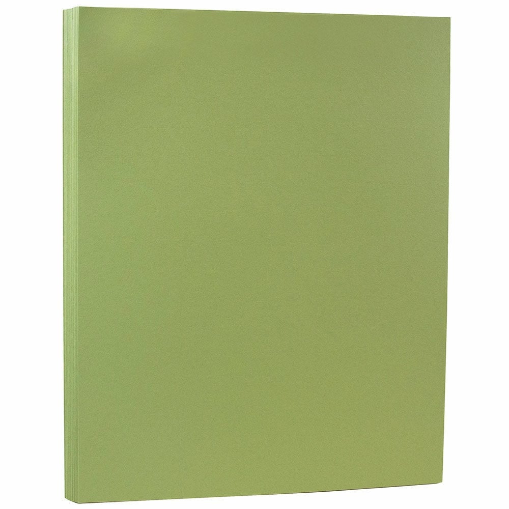 JAM Paper Card Stock, Pea Green, Letter (8.5in x 11in), 80 Lb, Pack Of 50 MPN:16729256