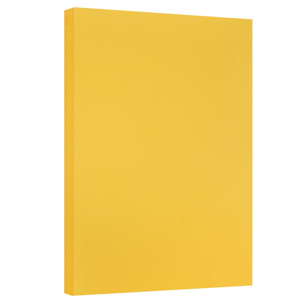 JAM Paper Vellum Bristol Card Stock, Goldenrod, Ledger (11in x 17in), 67 Lb, Pack Of 50 MPN:16932834