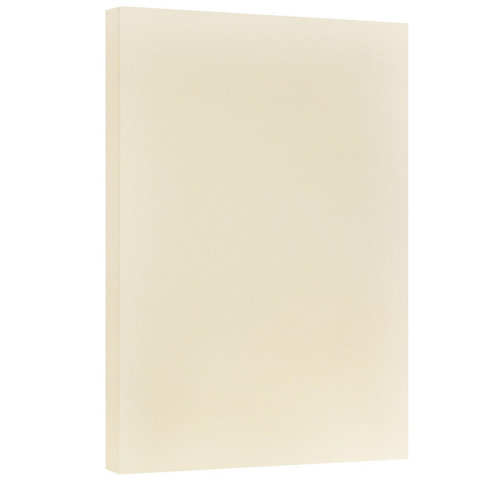 JAM Paper Vellum Bristol Card Stock, Ivory, Ledger (11in x 17in), 67 Lb, Pack Of 250 MPN:16932837B