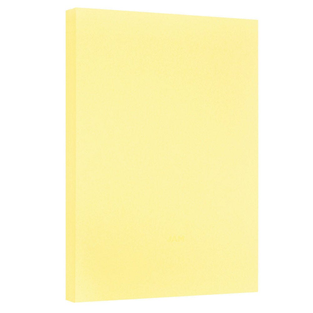 JAM Paper Vellum Bristol Card Stock, Canary Yellow, Ledger (11in x 17in), 110 lb, Pack Of 250 MPN:16932842B