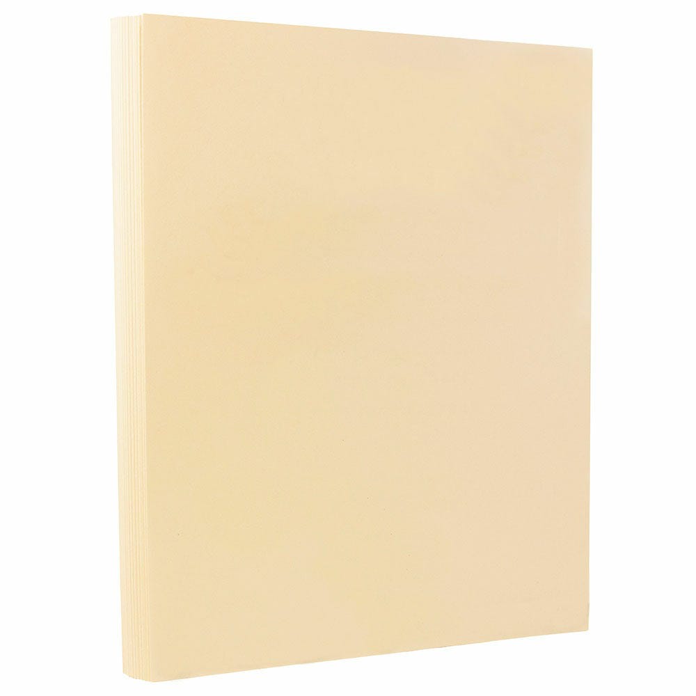 JAM Paper Vellum Bristol Card Stock, Cream, Letter (8.5in x 11in), 67 Lb, Pack Of 100 MPN:169824G