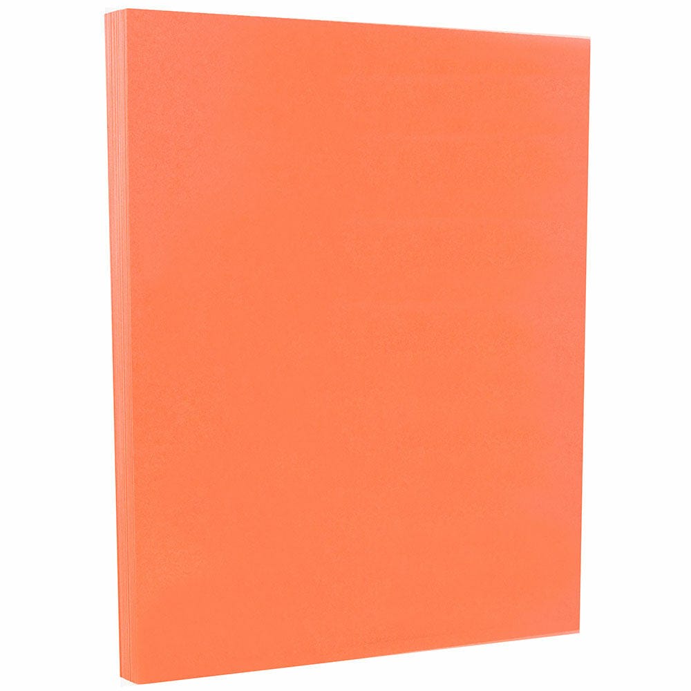 JAM Paper Vellum Bristol Card Stock, Salmon Pink, Letter (8.5in x 11in), 67 Lb, Pack Of 100 MPN:169832G
