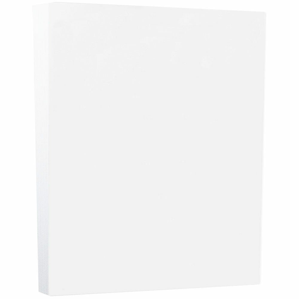 JAM Paper Vellum Bristol Card Stock, White, Letter (8.5in x 11in), 110 lb, Pack Of 100 MPN:169855G