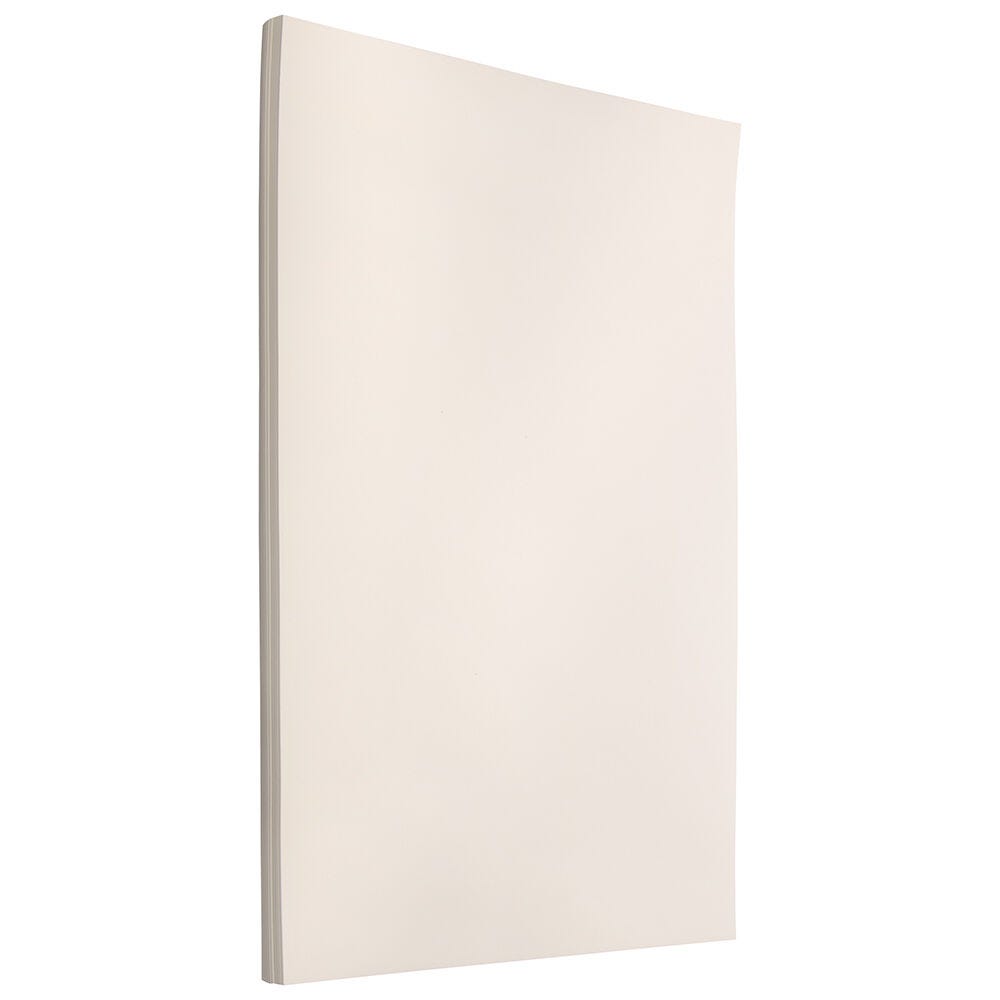 JAM Paper Legal Card Stock, Strathmore Natural White Wove, Legal (8.5in x 14in), 80 Lb, Pack Of 50 MPN:17428899
