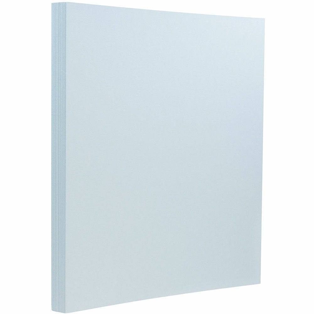 JAM Paper Card Stock, Baby Blue, Letter (8.5in x 11in), 130 Lb, Pack Of 25 MPN:296131623