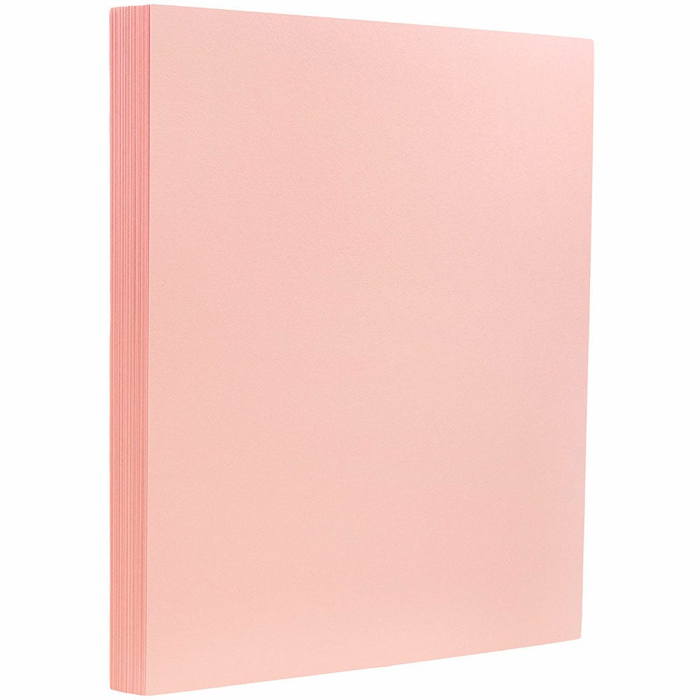 JAM Paper Card Stock, Baby Pink, Letter (8.5in x 11in), 130 Lb, Pack Of 25 MPN:296231639