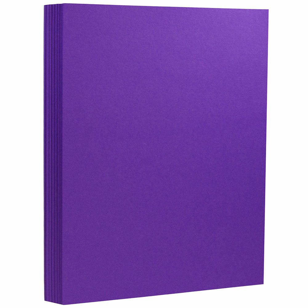 JAM Paper Card Stock, Electric Violet, Letter (8.5in x 11in), 130 Lb, Pack Of 25 MPN:296331628
