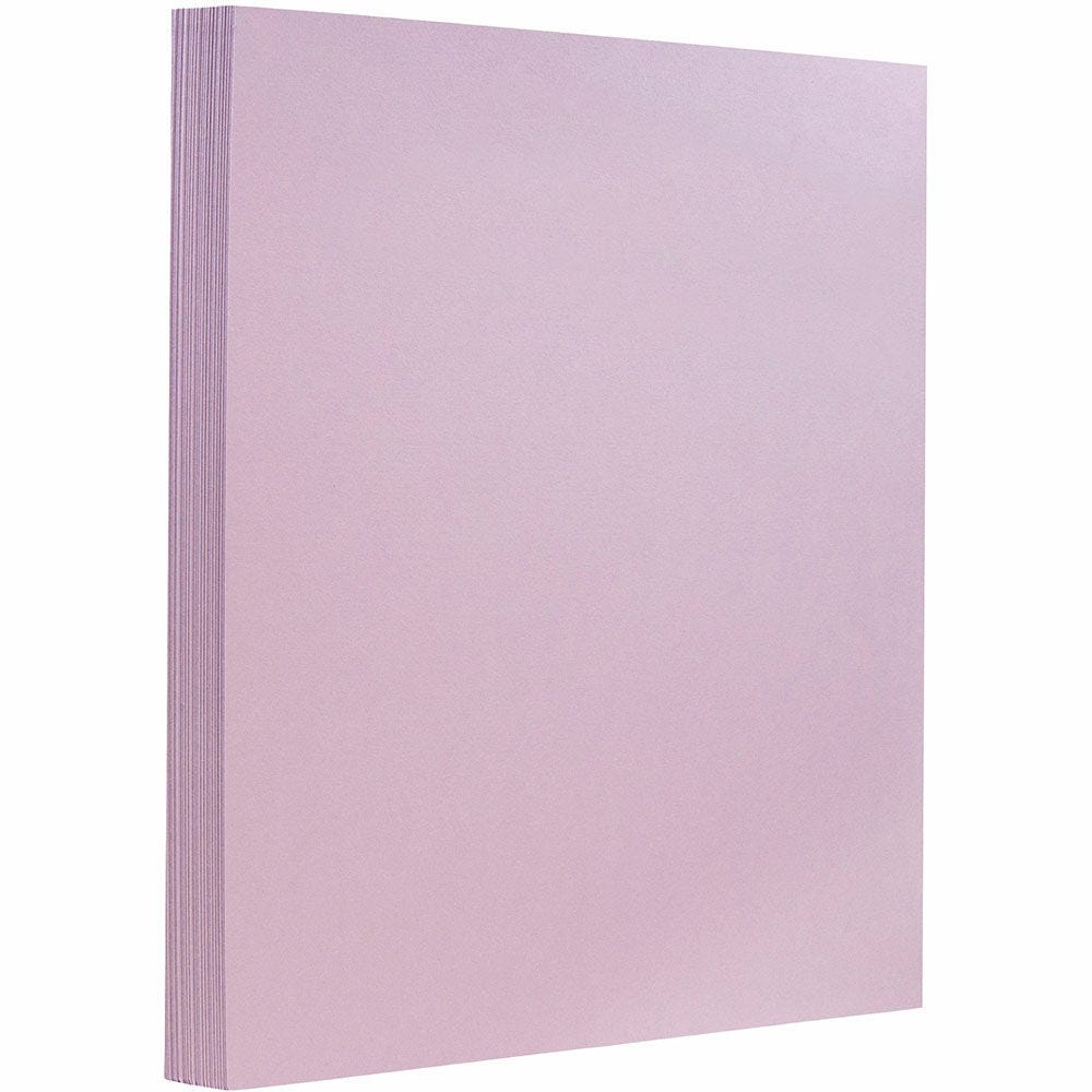 JAM Paper Card Stock, Light Purple Lilac, Letter (8.5in x 11in), 130 Lb, Pack Of 25 MPN:296331629
