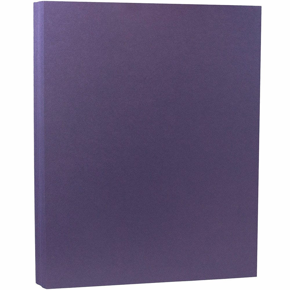 JAM Paper Card Stock, Dark Purple, Letter (8.5in x 11in), 80 Lb, Pack Of 50 MPN:364412786