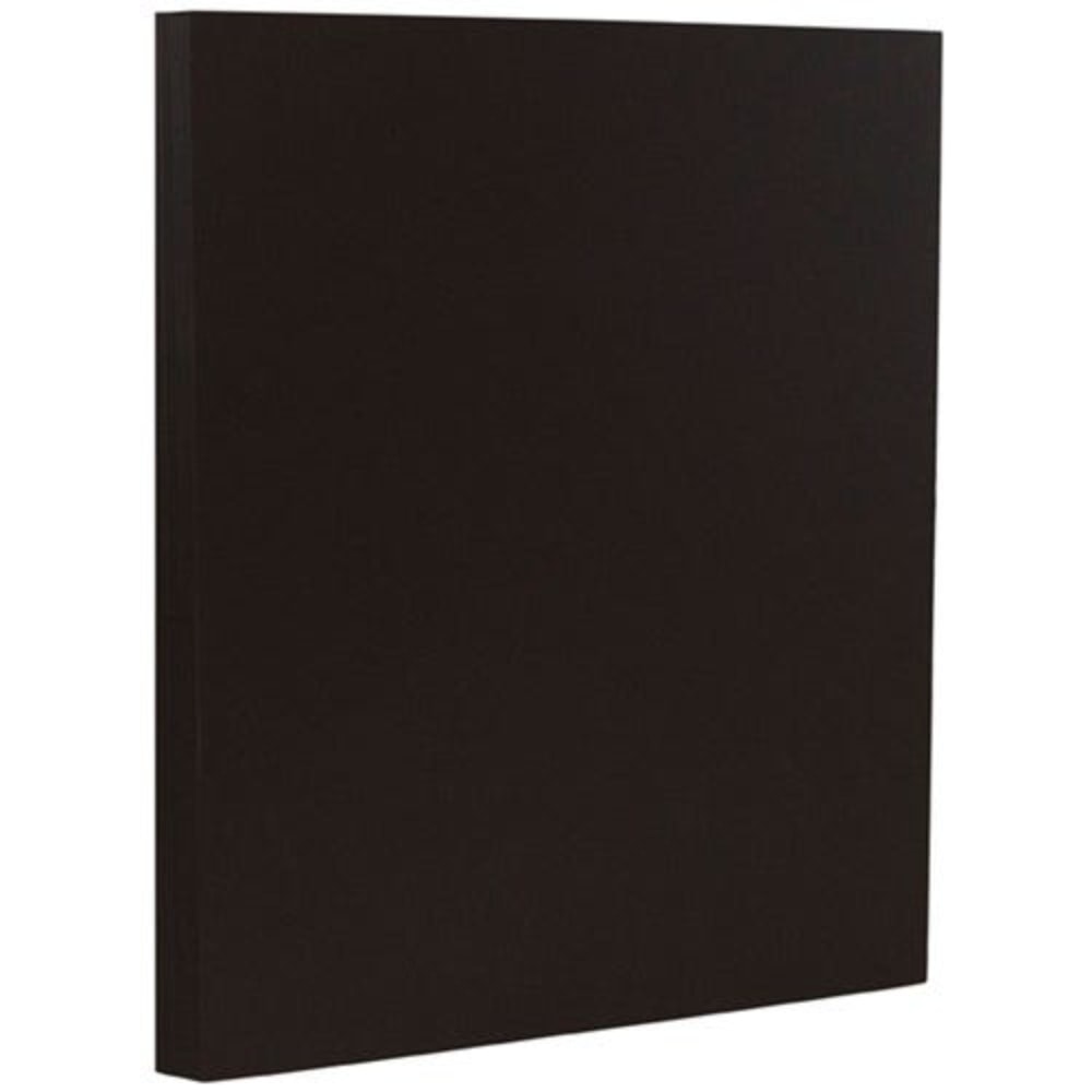 JAM Paper Card Stock, Black Linen, Letter (8.5in x 11in), 80 Lb, Pack Of 50 MPN:6293359
