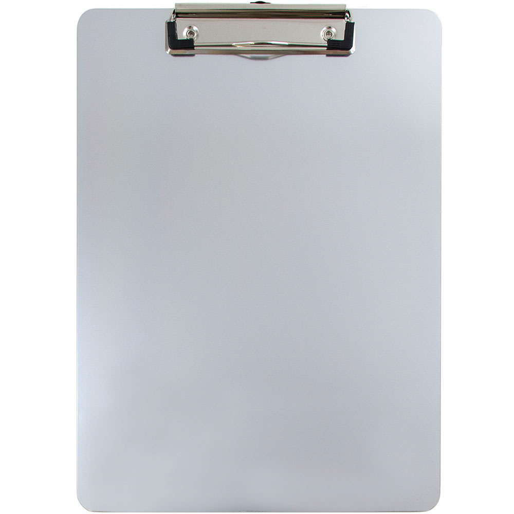 JAM Paper Aluminum Clipboard, 9in x 12-1/2in, Silver MPN:331ALCSI