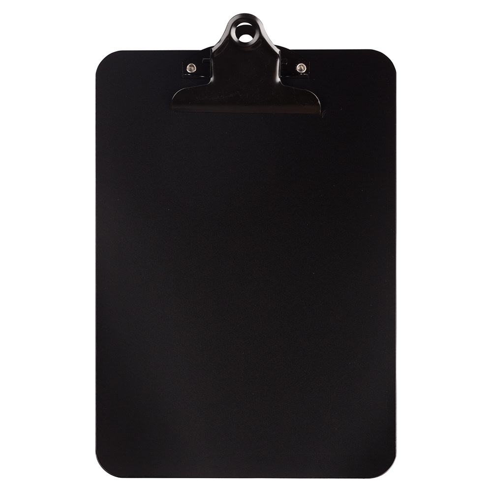 JAM Paper Aluminum Mini Clipboard, 9in x 6in, Black MPN:331CPBBLMA