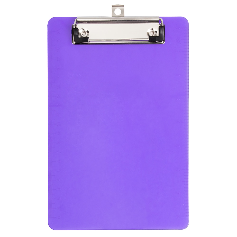 JAM Paper Plastic Mini Clipboard, 6in x 9in, Purple MPN:331CPMPU