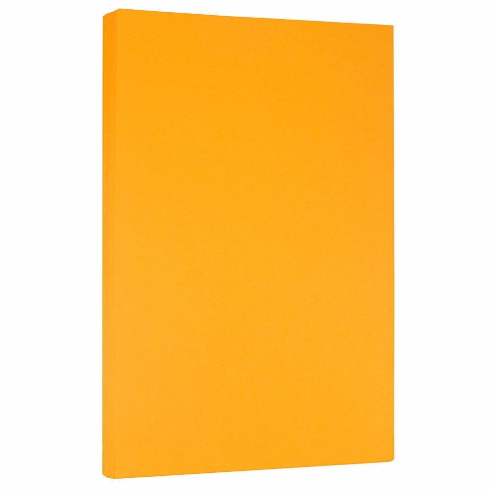 JAM Paper Legal Color Paper, Ultra Orange, Legal (8.5in x 14in), 100 Sheets Per Pack, 24 Lb MPN:16728247