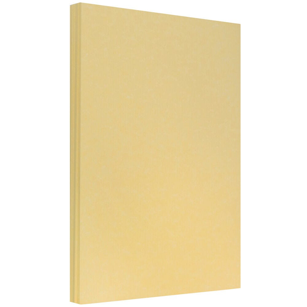 JAM Paper Legal Parchment Paper, Antique Gold, Legal (8.5in x 14in), 100 Sheets Per Pack, 24 Lb, 30% Recycled MPN:17132140