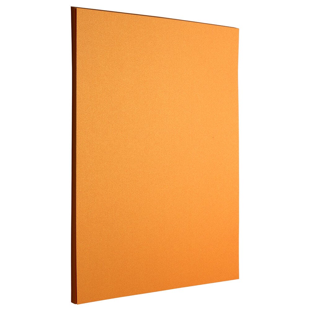 JAM Paper Metallic Paper, Orange Stardream Metallic, Letter (8.5in x 11in), 25 Sheets Per Pack, 32 Lb MPN:1834386