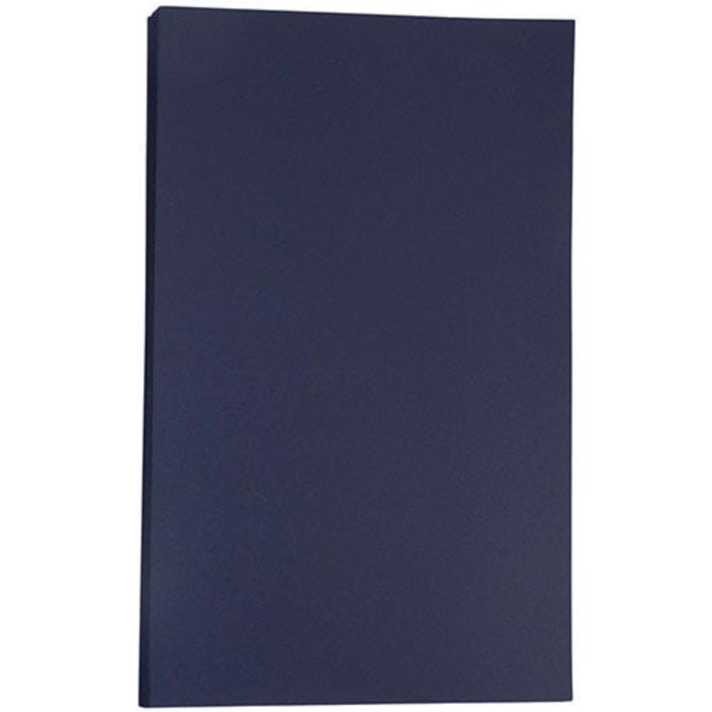 JAM Paper Legal Matte Paper, Navy Blue, Legal (8.5in x 14in), 50 Sheets Per Pack, 28 Lb MPN:64429510