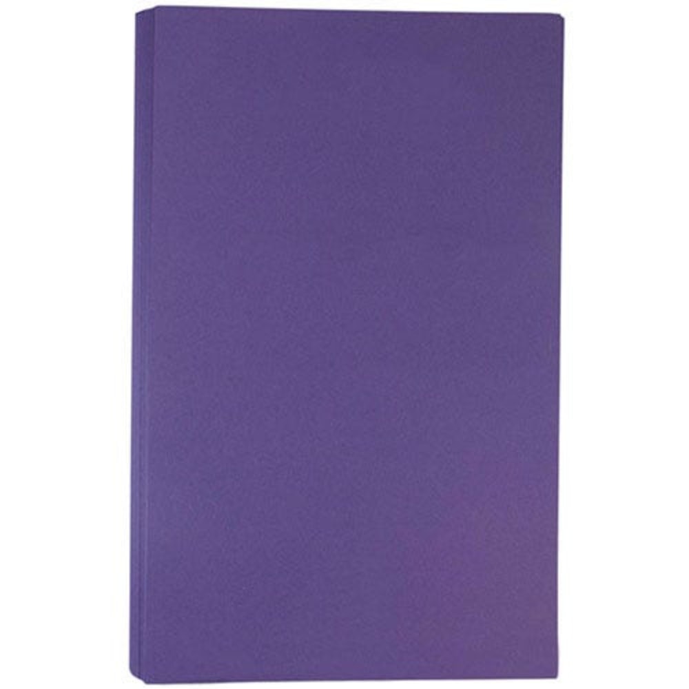JAM Paper Legal Matte Paper, Dark Purple, Legal (8.5in x 14in), 50 Sheets Per Pack, 28 Lb MPN:64429561