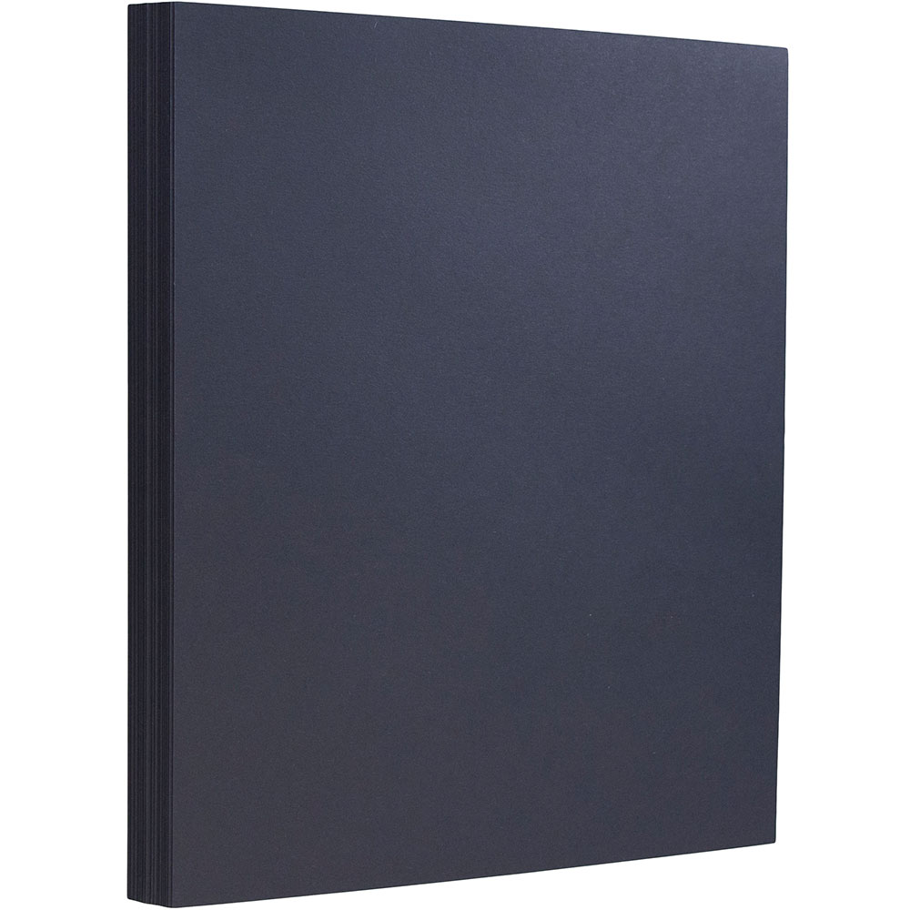 JAM Paper Card Stock, Navy Blue, Letter (8.5in x 11in), 130 Lb, Pack Of 25 MPN:296131627