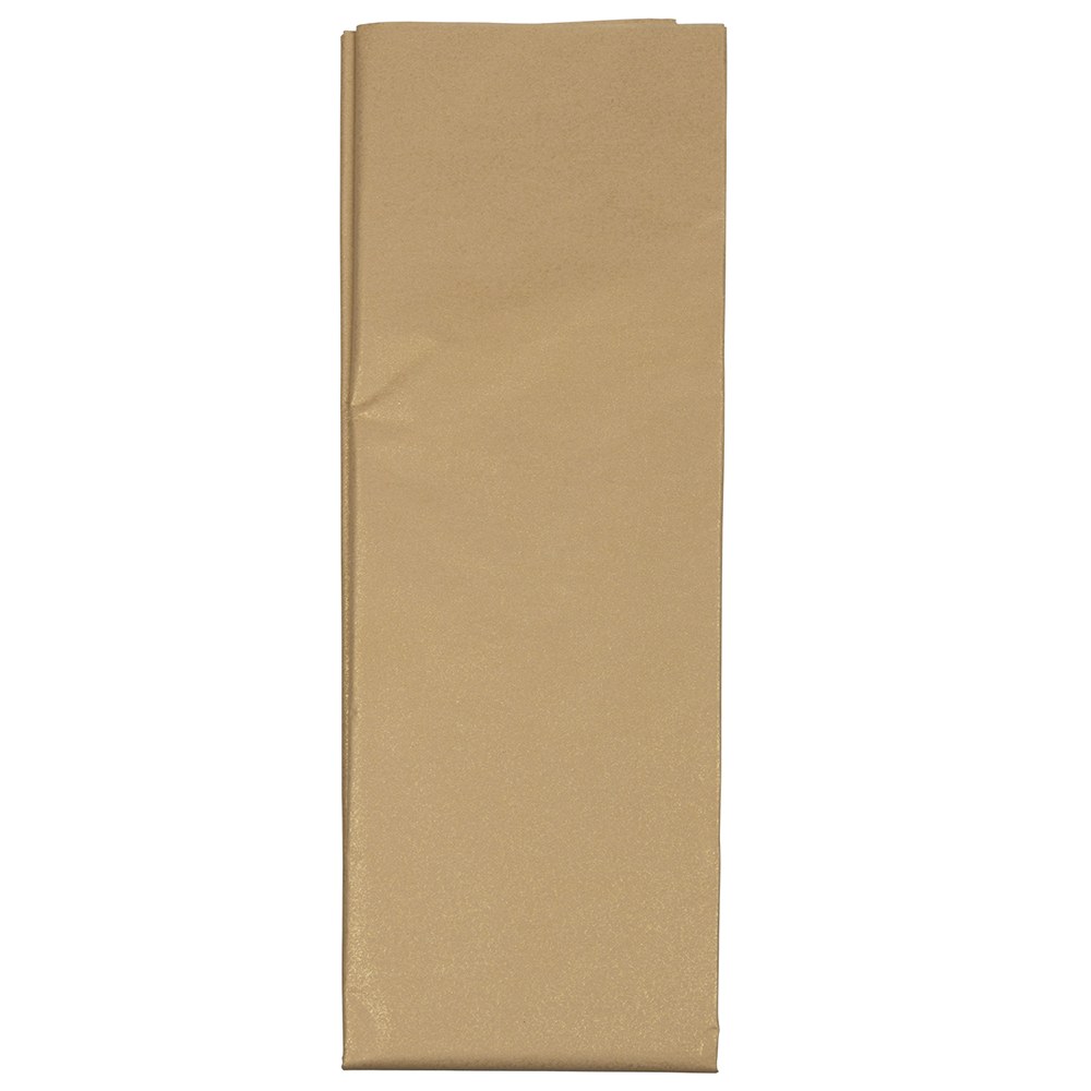 JAM Paper Tissue Paper, 26inH x 20inW x 1/8inD, Gold, Pack Of 10 Sheets MPN:7335485