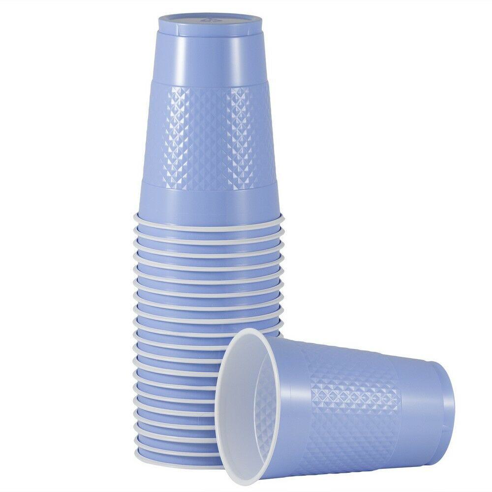 JAM PAPER Plastic Party Cups, 16 oz, Baby Blue, 20 Glasses/Pack MPN:22555216BB
