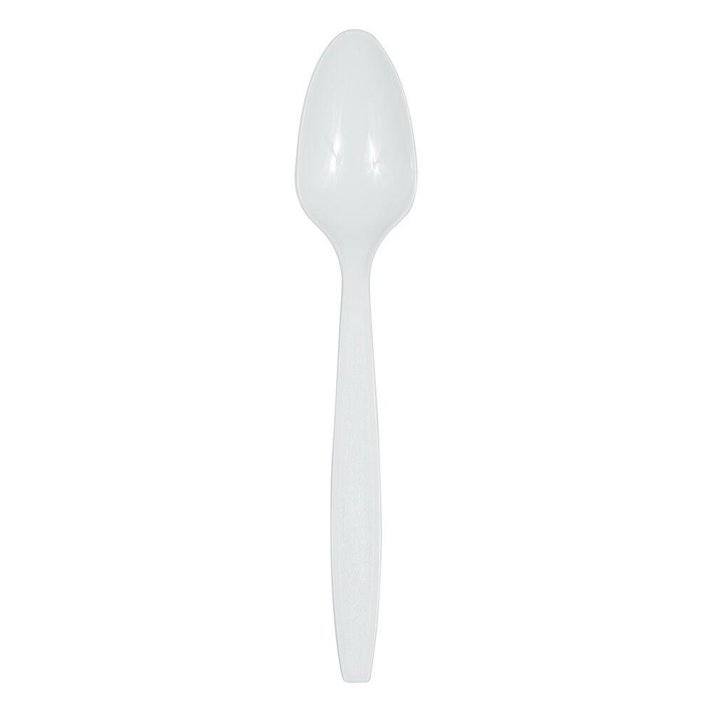 JAM PAPER Big Party Pack of Premium Plastic Spoons, White, 100 Disposable Spoons/Box MPN:297SP100WH