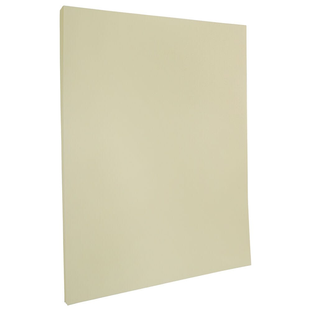 JAM Paper Strathmore 24 Lb Paper, 8-1/2in x 11in, Letter, Ivory Wove, Pack Of 100 Sheets MPN:191259