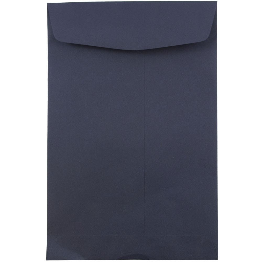 JAM Paper Open-End 6in x 9in Catalog Envelopes, Gummed Closure Navy Blue, Pack Of 10 MPN:01287030C