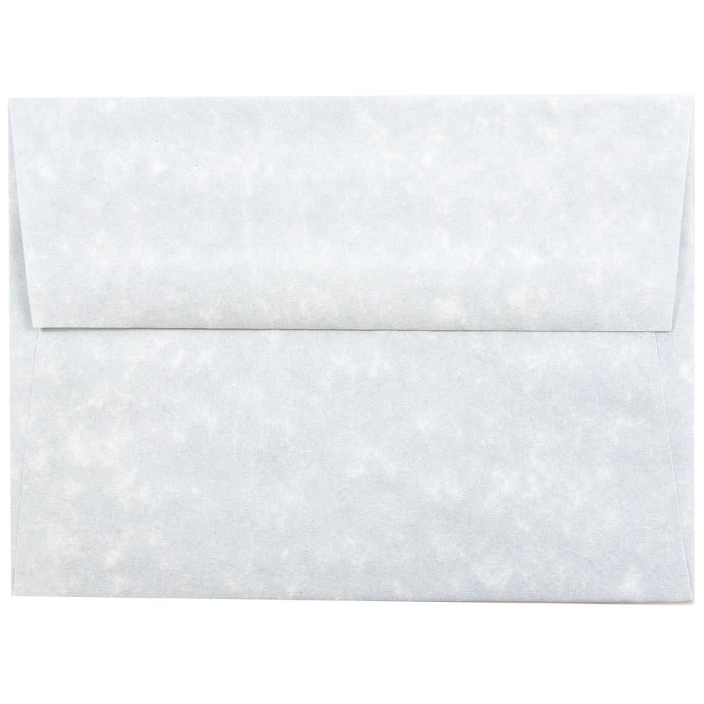 JAM Paper Parchment Booklet Invitation Envelopes, A6, Gummed Seal, 30% Recycled, Blue, Pack Of 25 MPN:10296