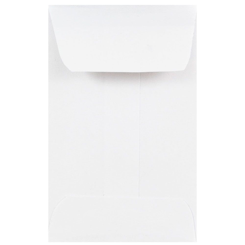 JAM Paper Coin Envelopes, #1, Gummed Seal, White, Pack Of 50 Envelopes MPN:122326658I