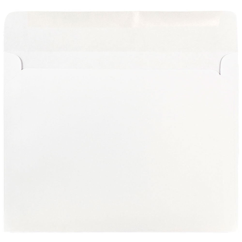 JAM Paper Booklet Envelopes, #9, Gummed Seal, White, Pack Of 25 MPN:12286
