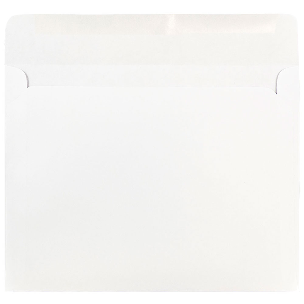 JAM Paper Booklet Envelopes, #9, Gummed Seal, White, Pack Of 50 Envelopes MPN:12286H