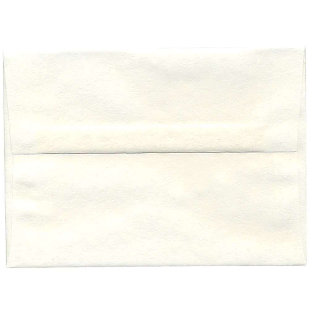 JAM Paper Parchment Booklet Invitation Envelopes, A7, Gummed Seal, 30% Recycled, White, Pack Of 25 MPN:12672