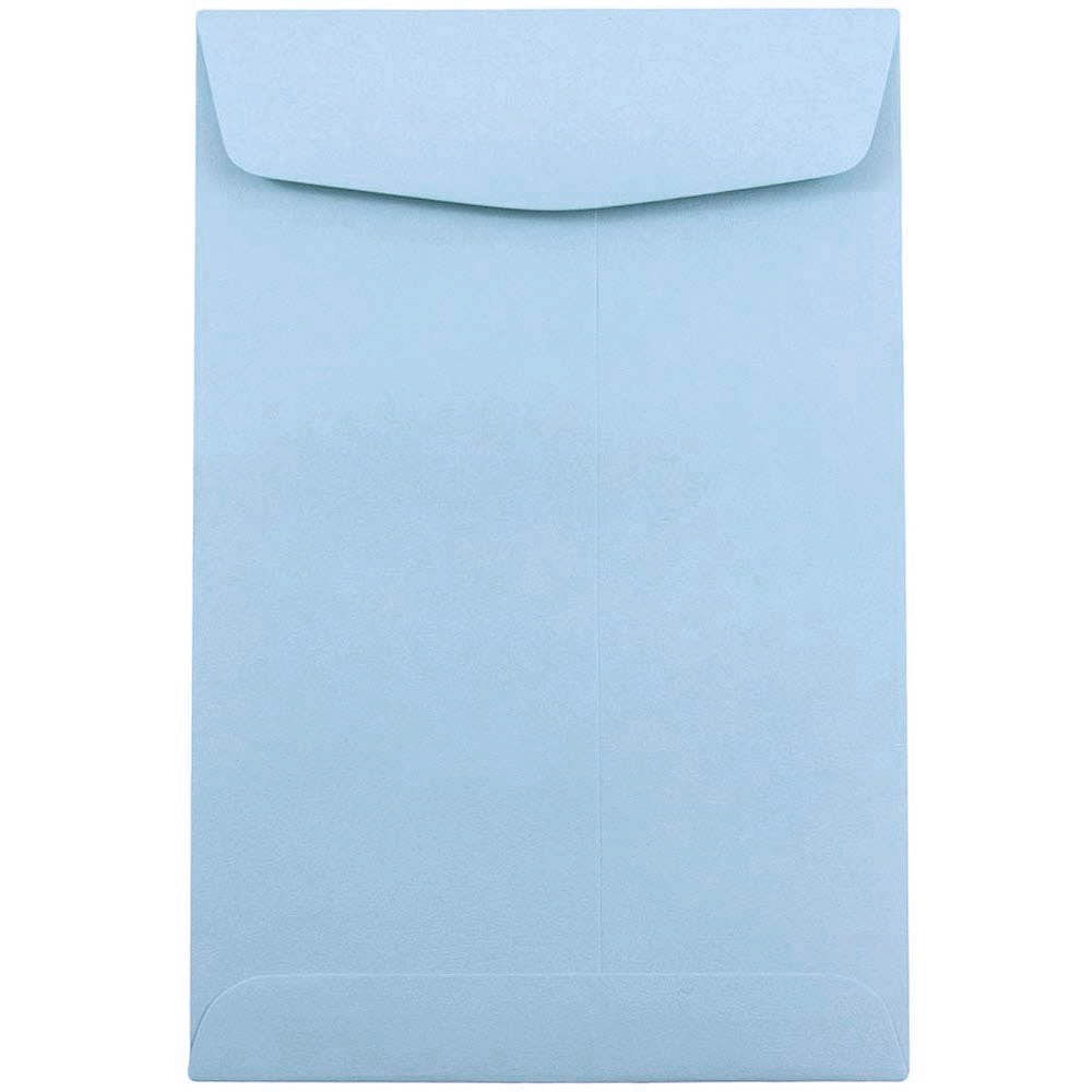 JAM Paper Open-End 6in x 9in Catalog Envelopes, Gummed Closure Baby Blue, Pack Of 10 MPN:1285578B