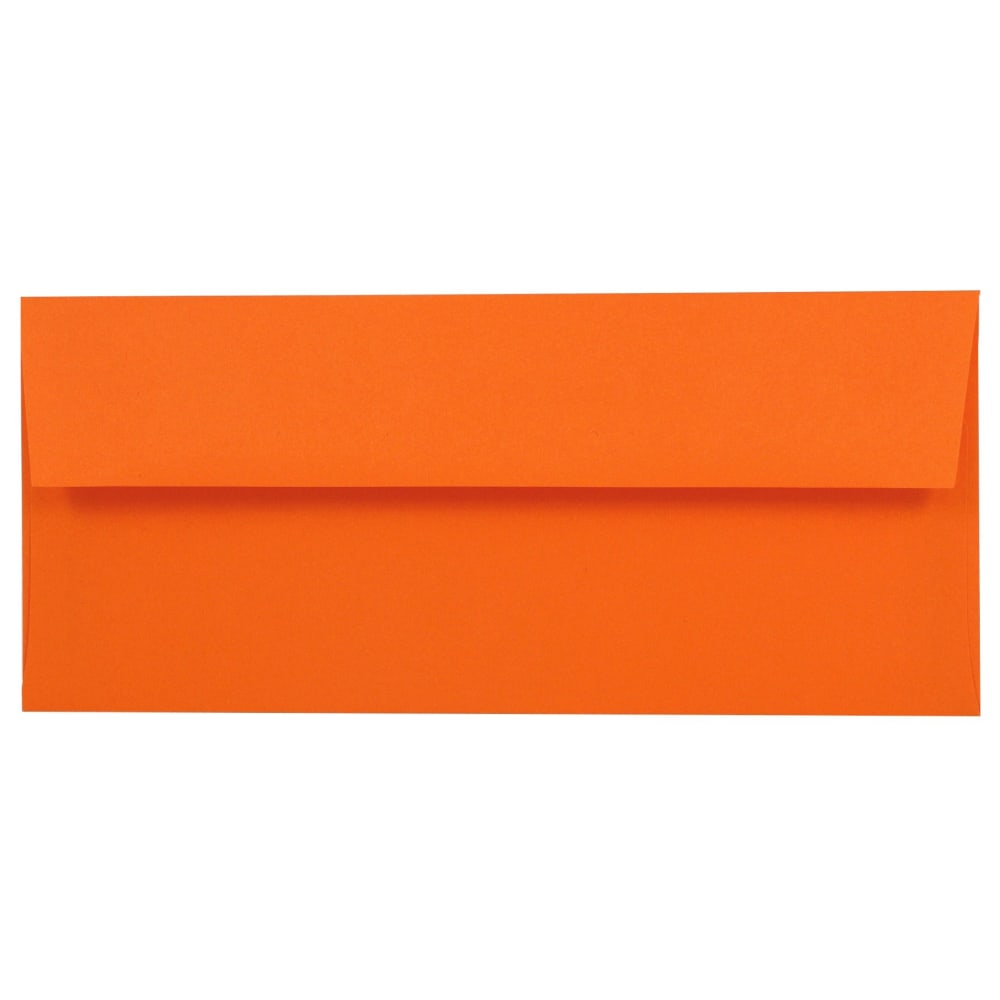 JAM PAPER #10 Business Colored Envelopes, 4 1/8in x 9 1/2in, Orange, 25/Pack MPN:15860