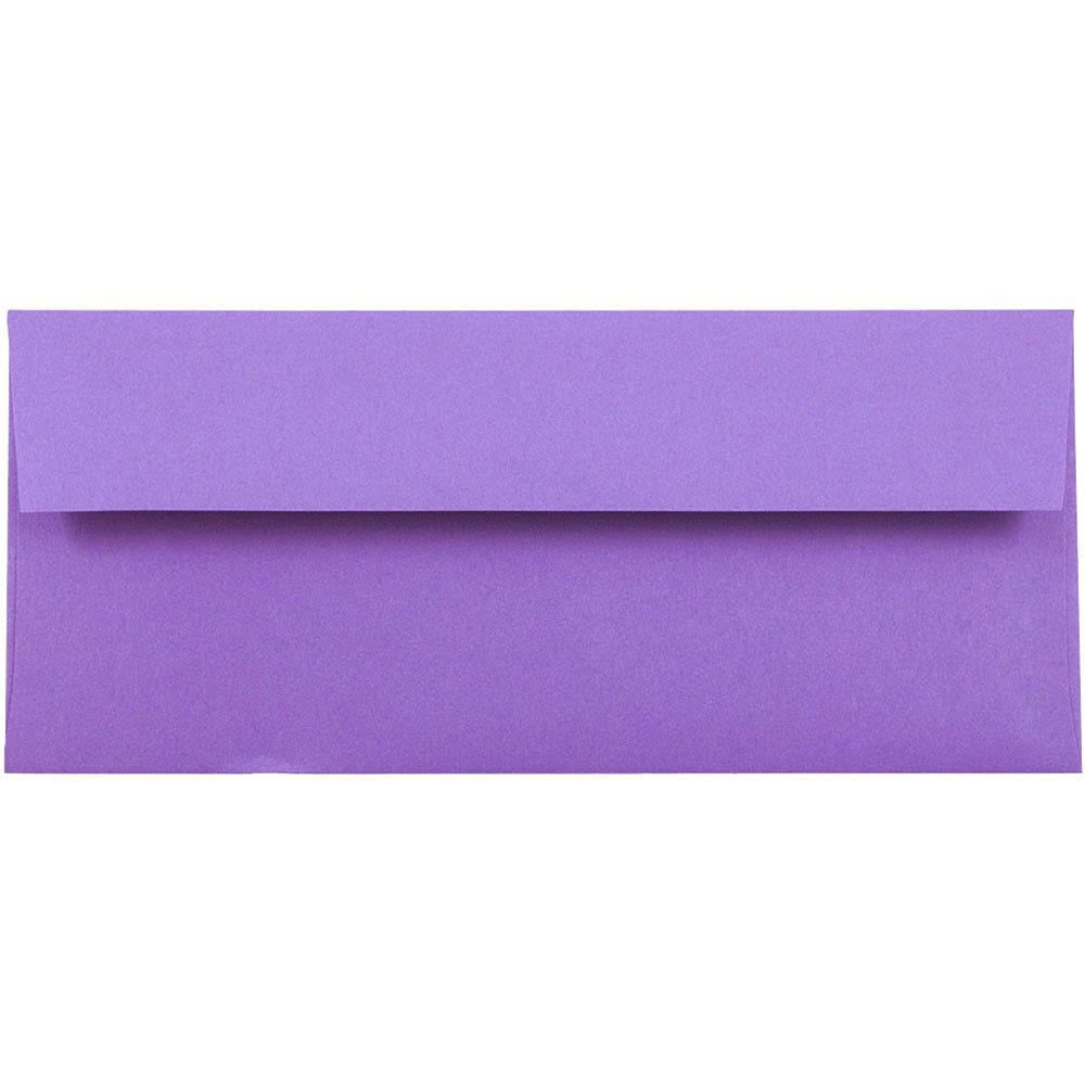 JAM PAPER #10 Business Colored Envelopes, 4 1/8 x 9 1/2, Violet Purple Recycled, 25/Pack MPN:15864
