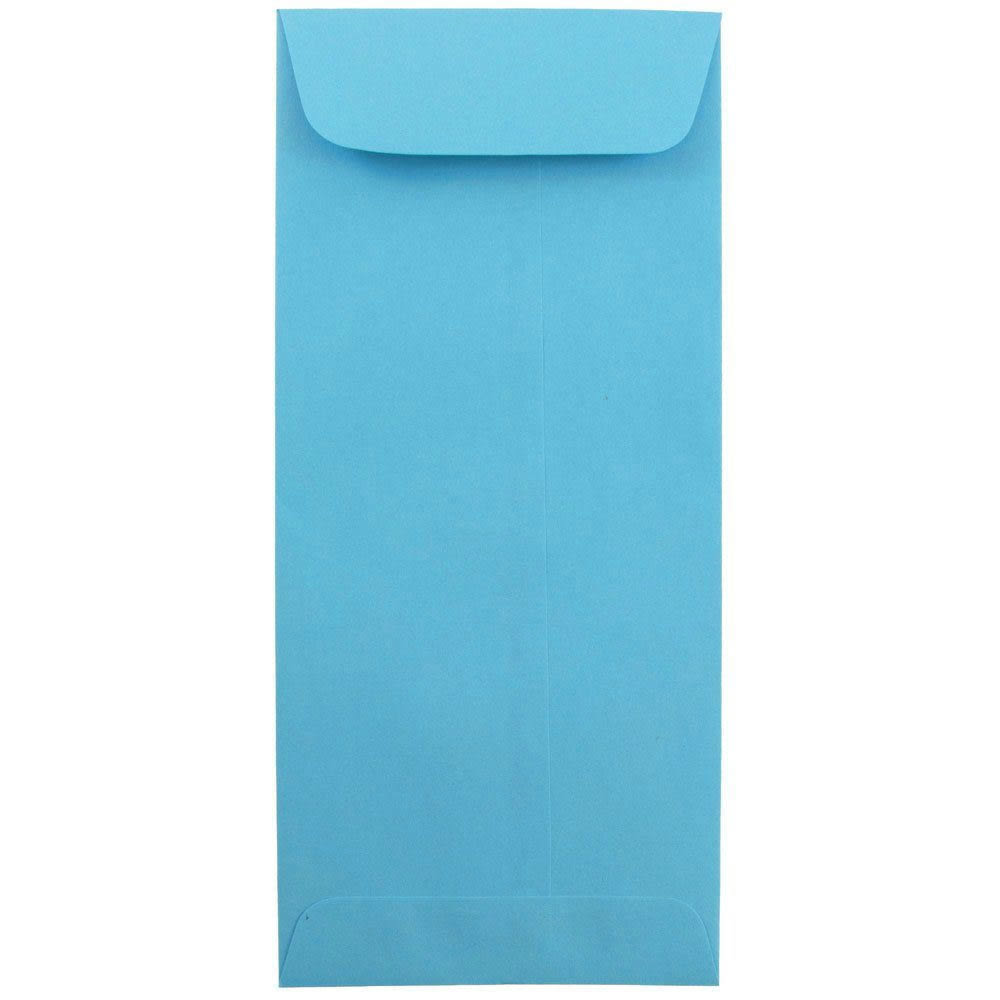 JAM Paper #10 Policy Envelopes, Gummed Seal, 30% Recycled, Blue, Pack Of 25 MPN:15880