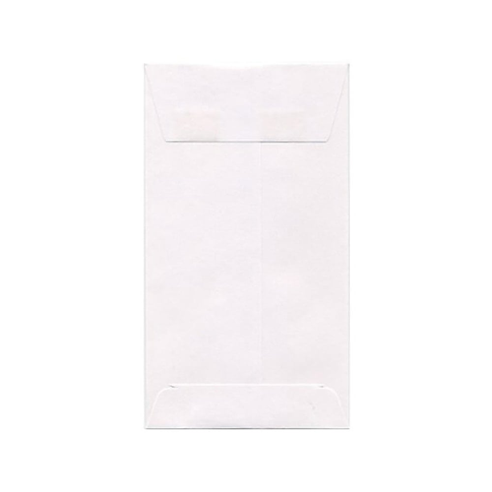 JAM Paper Coin Envelopes, #6, Gummed Seal, White, Pack Of 25 MPN:1623184